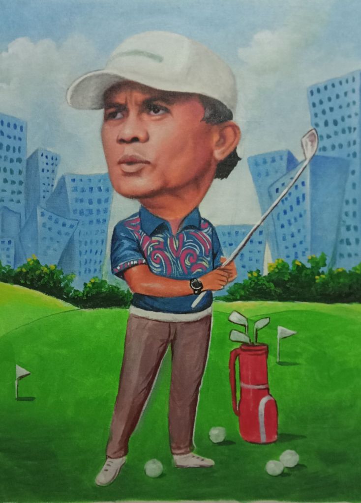 Tukang lukis karikatur profesional